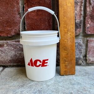 ACE Hardware mini White Bucket with Handle
